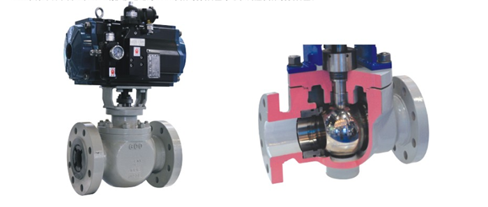 上裝式煤灰煤漿控制閥產品結構圖